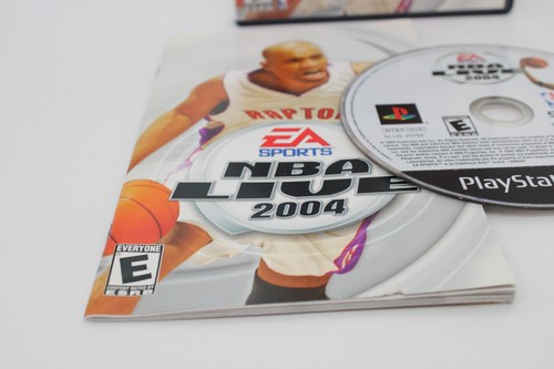 Refurbished PS2 NBA Live 2004 Complete CIB Tested Mint Excellent Black Label - Picture 3 of 6