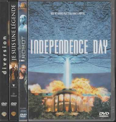 Will Smith 4er Set DVDs (E21) Diversion I Robot Independence Day - Madcjay