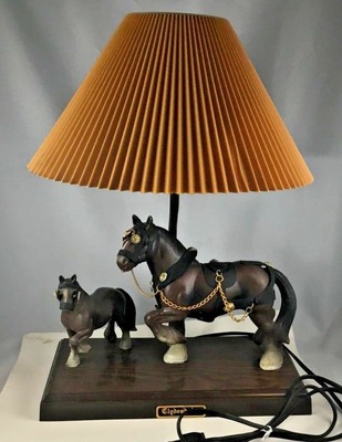 vintage horse table lamp