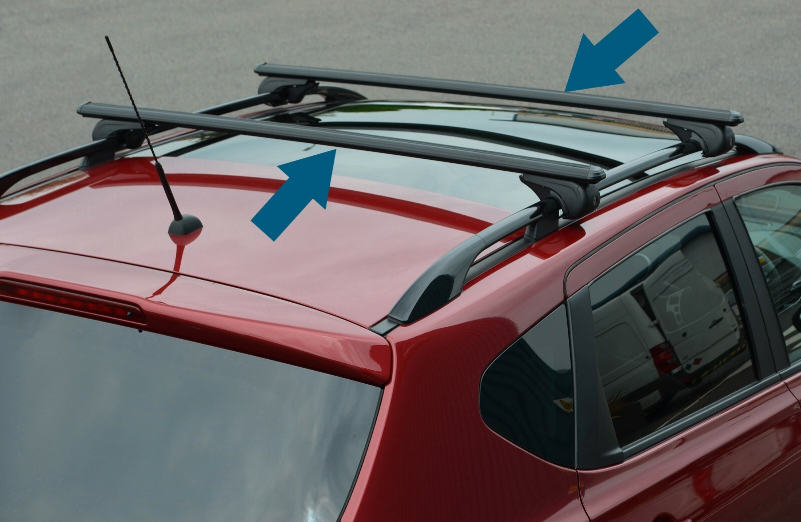 V70 Rails Black Cross Bars For Roof Rails To Fit Volvo V70 (2008-16) 75KG ...