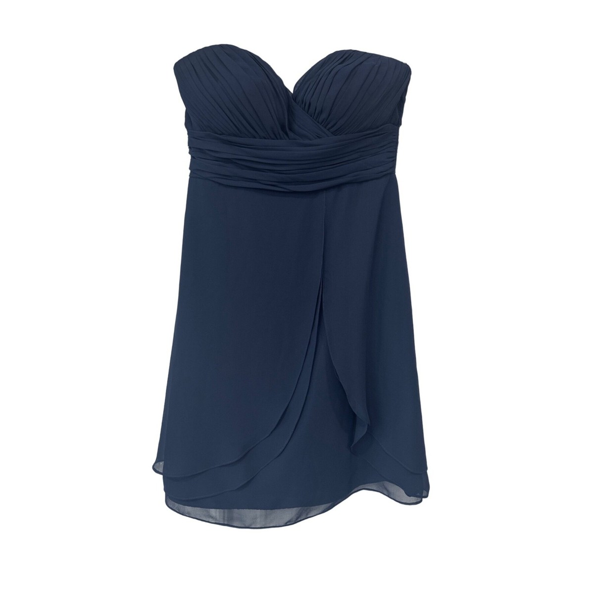navy blue bridesmaid dresses knee length Cute Knee Length Navy Blue Tulle Homecoming Dress – daisystyledress main image 1