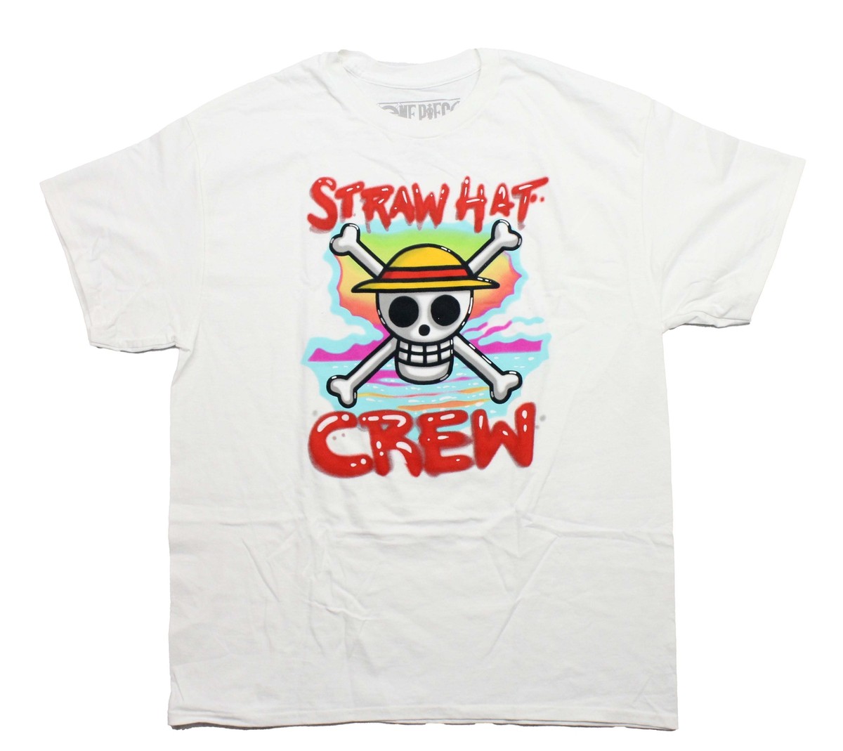 One Piece New Adult T-Shirt -Straw Hat Crew Skeleton
