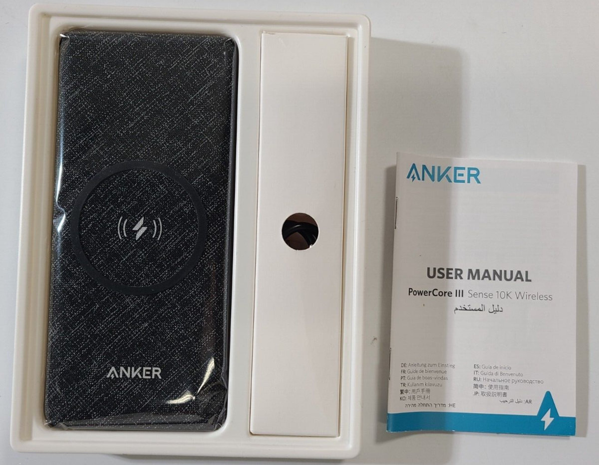 Anker PowerCore III Sense (A1617) 10k Wireless High-Capacity