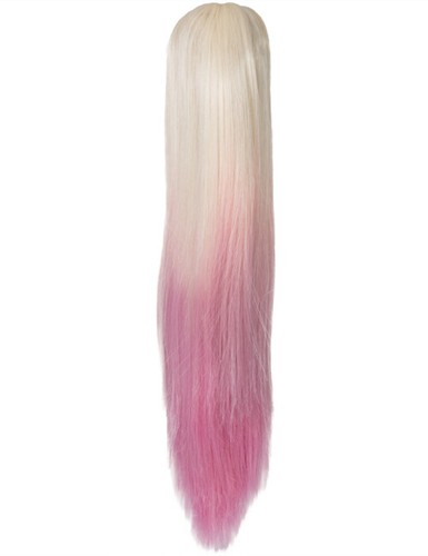 Ponytail Ombre Hairpiece Long Straight Curly Koko Claw Clip & Drawstring Fit - Picture 13 of 59