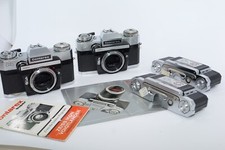 Two Zeiss Ikon Contarex Super Film cameras. CONSECUTIVE serial numbers. Backs