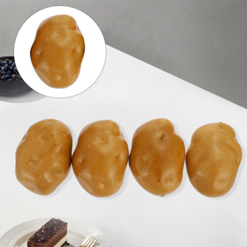 8pcs Artificial Potatoes Fake Potatoes Realistic Lifelike Vegetable Home