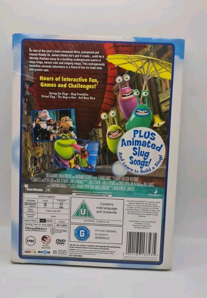 Flushed Away (DVD, 2006). 7 - Image 2 of 2