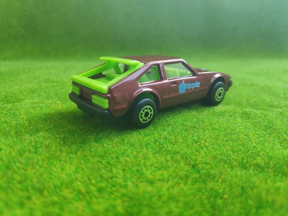 Matchbox 1-75 Toyota Supra 1983 MB78 / Burgundy / Lime / HP / Bulgarian Base - Image 3 of 4