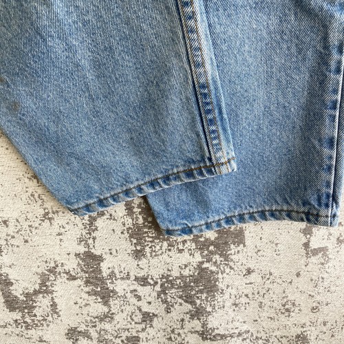 Vtg 90’s Eddie Bauer Womens 14 Petite Mom Jeans High Rise Loose Fit Light Wash - Picture 12 of 17