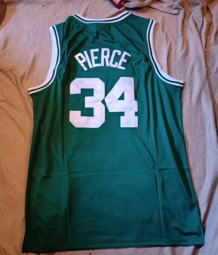 Large Paul Pierce Boston Celtics NBA Basketball Jersey New Green #34 - Picture 2 of 2