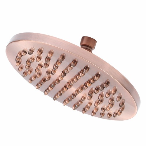 Antique Copper 8 inch Rainfall Shower Head Round Bath Rain Shower Head - Picture 5 of 8
