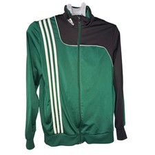 Adidas Teal and Black Zip-Up Jacket Youth Size XL