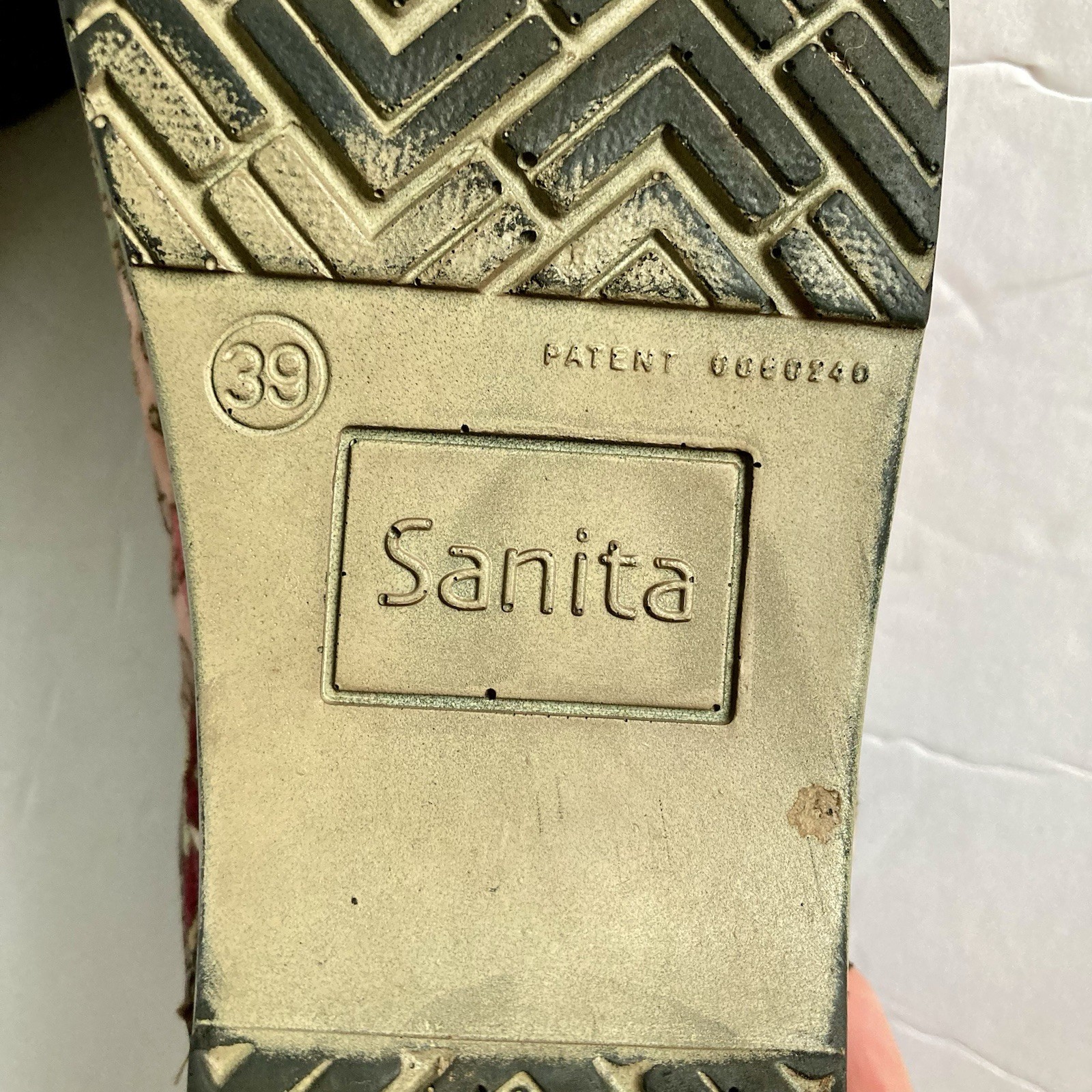 Sanita Floral Velvet Clog Women 39 Pink Blue Rose Garden Vegan Slip On Shoe Boho