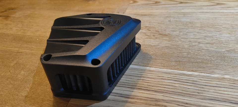 Performance Machine Moto Motorcycle Motorbike Scallop Air Cleaner Black Ops - Image 2 of 4