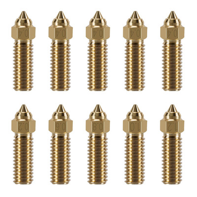 10PCS 3D Printer Extruder Nozzles Kit for K1/K1 Max/Ender 3 V3 KE, Packed High T