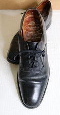 Church's Custom Grade Consul Oxford Shoes Mens Black Leather Cap Toe