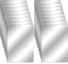 16 Pieces Shatter Proof Plastic Mirror Craft 4 x 6 Inch Small Mirror Tiles Bulk