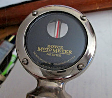 Small Boyce Moto-meter Plain Chrome Surround Universal Fit For Vintage Cars A4
