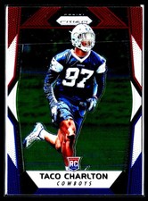 2017 Panini Prizm #206 Taco Charlton Prizm Red, White and Blue Dallas Cowboys