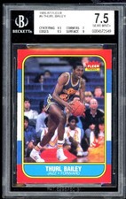 Thurl Bailey Rookie Card 1986-87 Fleer #6 BGS 7.5