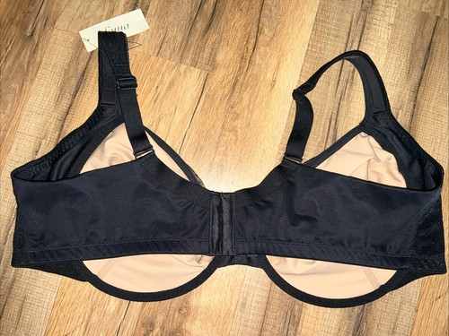 Neu mit Etikett $ 54 Soma atemberaubender ungefütterter UW-BH mit Unterstützung und voller Abdeckung 44DDD SCHWARZ - Bild 5 von 9