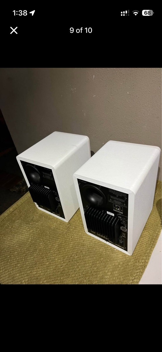 KEF X300A Wireless Powered Desktop Stereo Speakers Pair White | eBay
