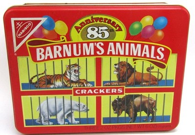 Nabisco 85th Anniversary Barnum's Animals Crackers Tin with Empty Boxes.