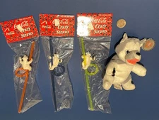 Husky with Coca-Cola Bottle (1997 Style 136) or Polar Bear Crazy Straw (1998)