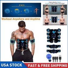 EMS Abdominal Muscle Toning Trainer ABS Stimulator Toner Fitness Binder Gym Belt