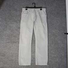 Levi's 514 Corduroy Pants Mens 32 Gray Straight Fit 5-Pocket Workwear