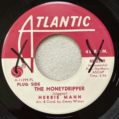 HERBIE MANN The Honeydripper Atlantic Soul Jazz Latin Boogaloo 45 PROMO HEAR