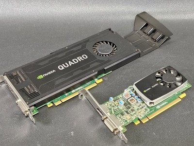 Nvidia Quadro 600 & Quadro K4000 Video Card Set