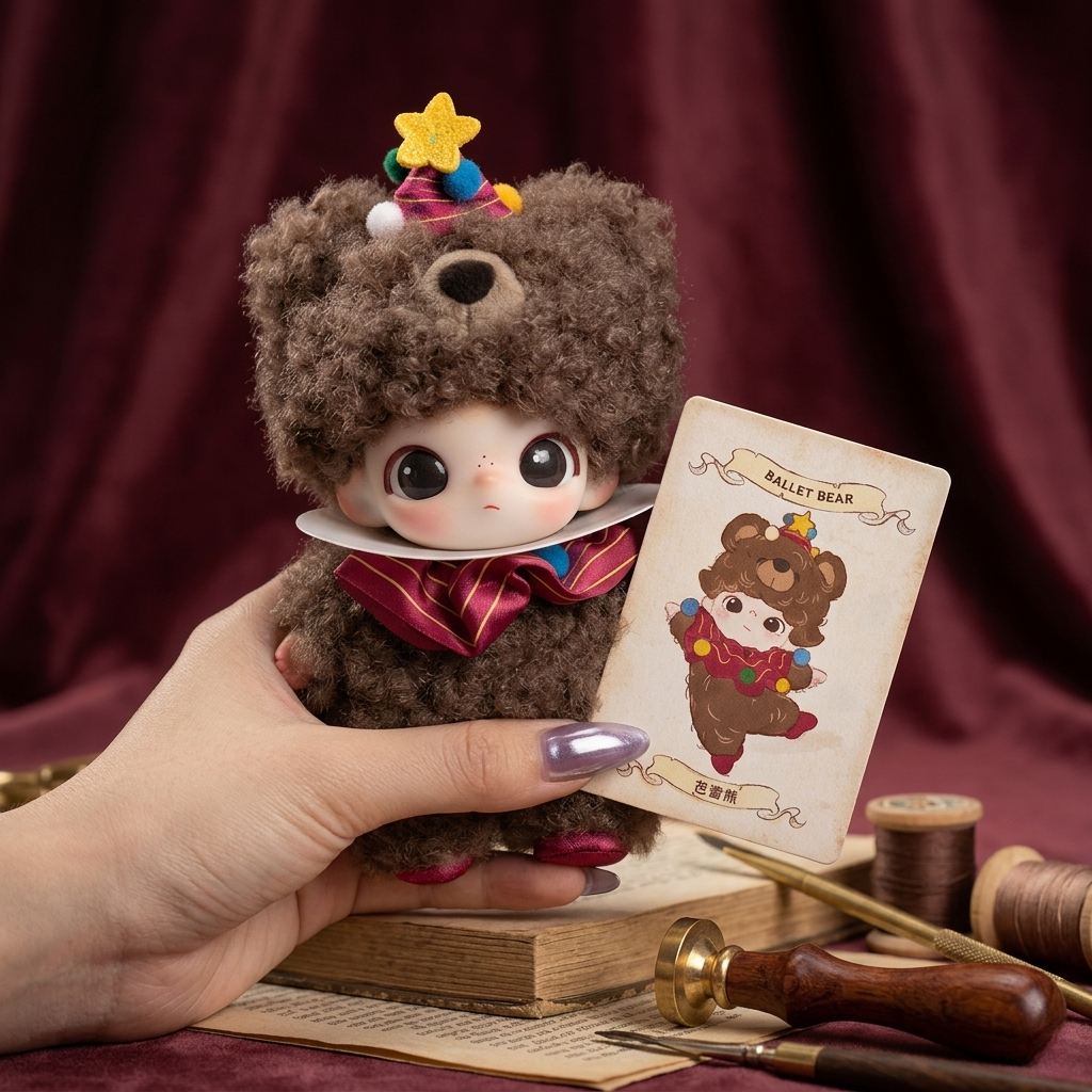 POPMART DIMOO シークレット Ballet Bear POP MART DIMOO Ballet Bear Secret Plush Pendant The Secret Theatre