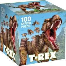 MasterPieces - T-Rex 100 Piece Shaped Jigsaw Puzzle