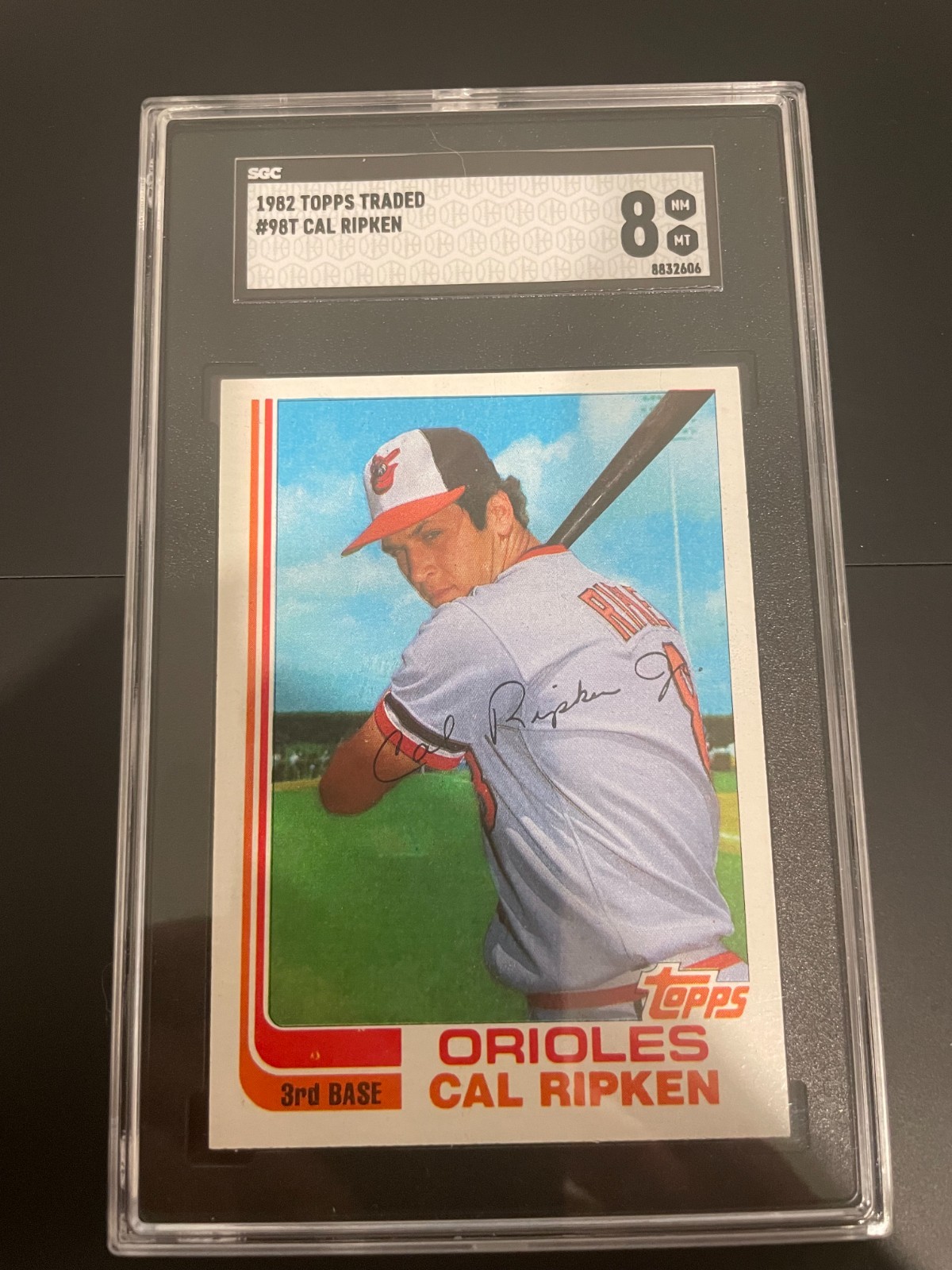1982 Topps Update #98T Cal Ripken Jr. RC SGC 8