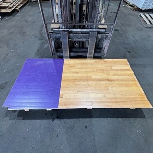 Wood Gym Floor - 7' x 42" x 2-1/4"
