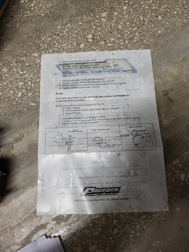 PROFORM 66268 High-Torque Starter; Gear Reduction Type; Stagger Bolt; Fits Chevy - Image 4 of 4