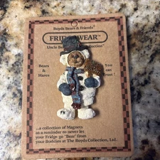 Boys Bears And Friends Fridgewear Let It Snow Snow Bear Vtg 2000 Snowbearski