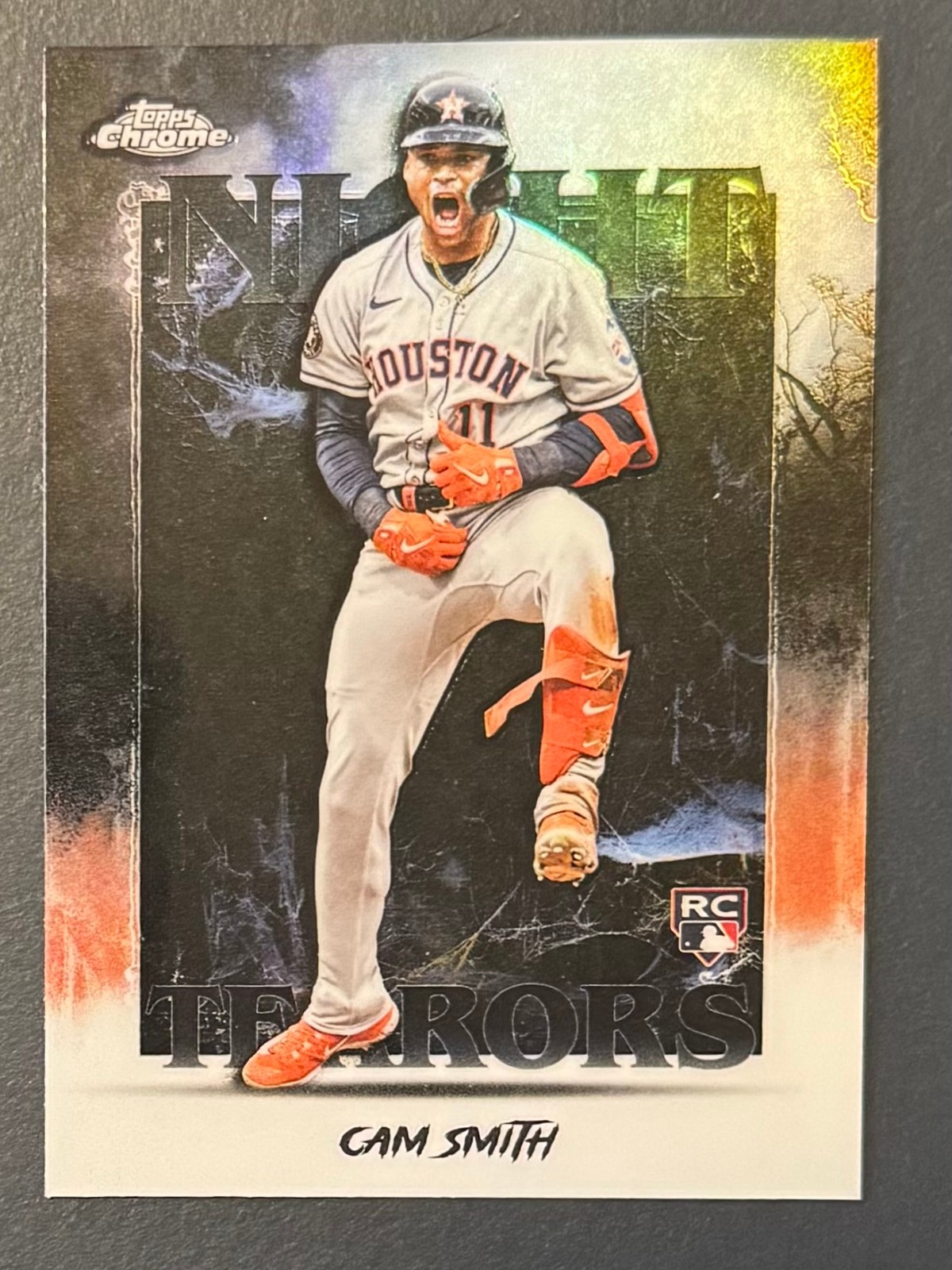 Cam Smith 2025 Topps Chrome Update Night Terrors Refractor Rookie RC Astros