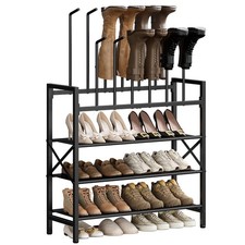 UNITSTAGE Free Standing Shoe Racks, 5-Tier Boot Rack Organizer for Tall Boots...