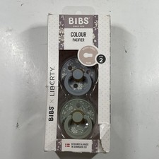 Bibs Liberty Round Pacifier - Size 2 6-18M Capel Sage Natural Rubber