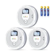 Smoke Detector and Carbon Monoxide Detector Combo with LED Indicato... Fast Ship