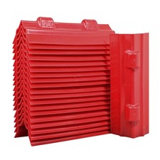 ENJ 20 Pack Red Flatbed Edge Protectors for Cargo Loads Corner Protectors Fla...
