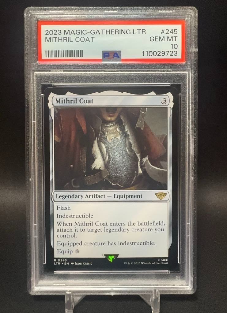 PSA 10 - Mithril Coat - MTG #245 Lord of the Rings LOTR - PRISTINE