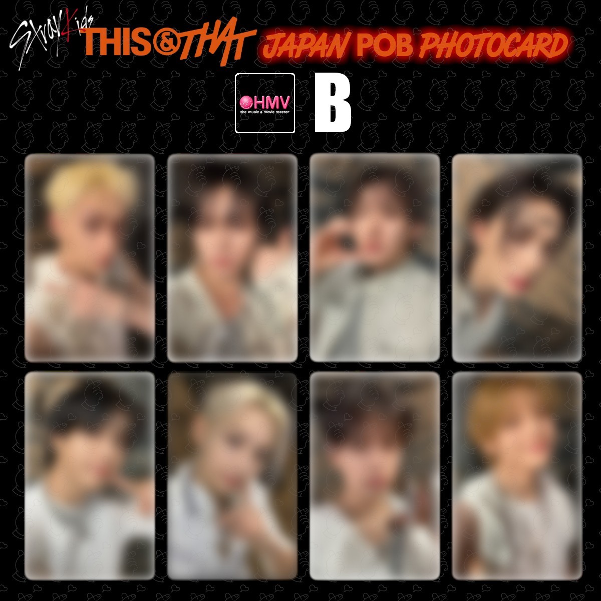 PRE Stray Kids THIS & THAT LUCKY DRAW POB JAPAN Photocard JYP  HMV SONY TOWER.R