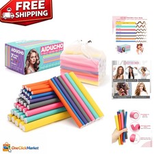42 PCS Heatless Hair Curlers - Flexible Foam Rollers for Salon-Worthy Curls