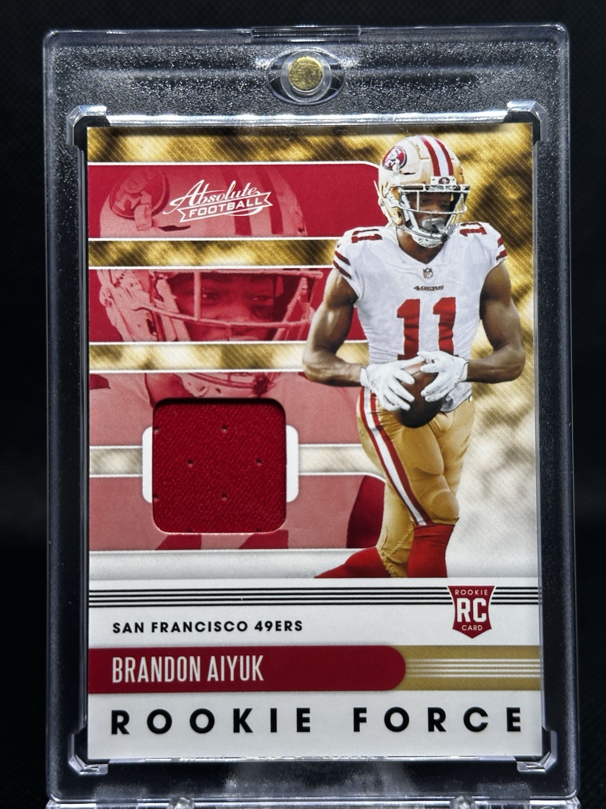 Brandon Aiyuk Panini Absolute Rookie Force Relics #19 Base