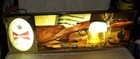 VTG 1960s 1967 Budweiser Beer Lighted Sign Shotgun Gunsmith Duck Hunter