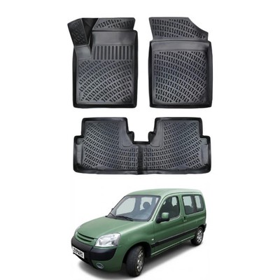 Floor Mats Liner for Peugeot Partner 1998-2008 TPE All Weather