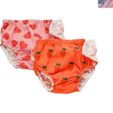 Eco-Friendly 2-Pack Swim Diapers for Infants, Comfortable and Fashionable